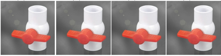 PVC 1/2&quot; 1&quot; Inch Standard Customized Plastic UPVC ANSI OEM Butterfly Ball Valve