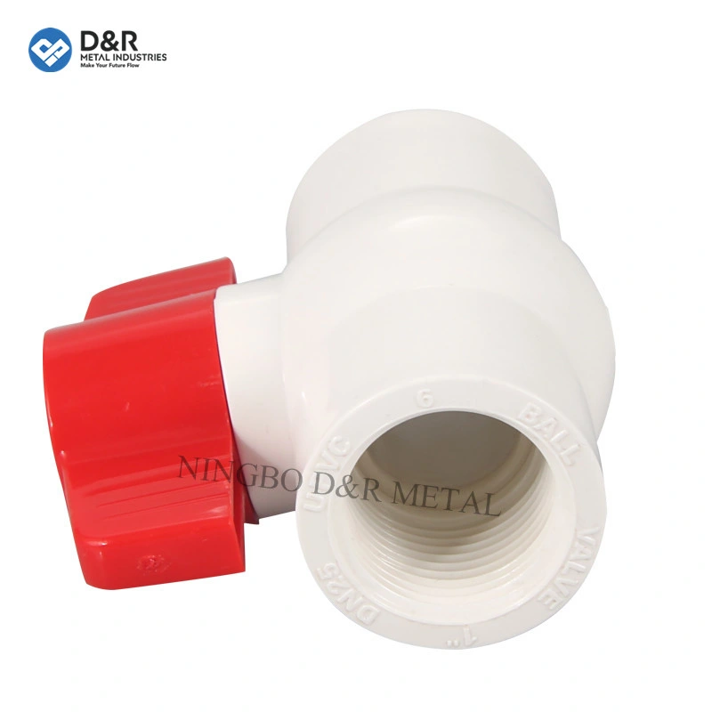 1/2&quot;-4&quot; 110mm Plastic PVC Compact Ball Octagonal Valve with Blue Handle