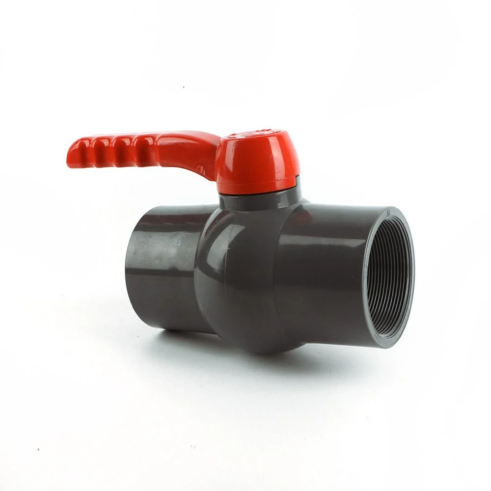 PVC Compact Ball Valve Grey Color