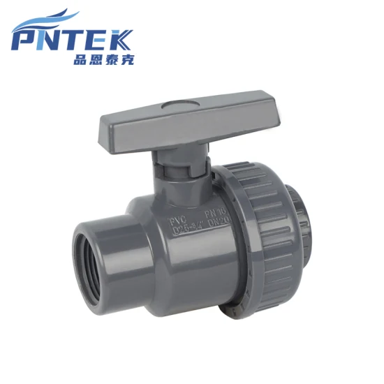 High Quality 2inch Grey Body Industrial PVC Union Ball Valve